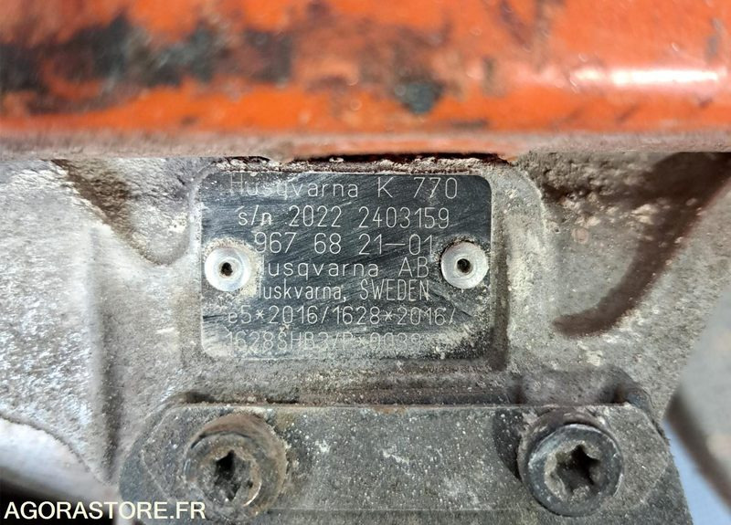 LOT DE 5 DECOUPEUSES THERMIQUES HUSQVARNA K 770 SANS RESERVOIR A EAU - Construction equipment: picture 3 LOT DE 5 DECOUPEUSES THERMIQUES HUSQVARNA K 770 SANS RESERVOIR A EAU - Construction equipment: picture 3