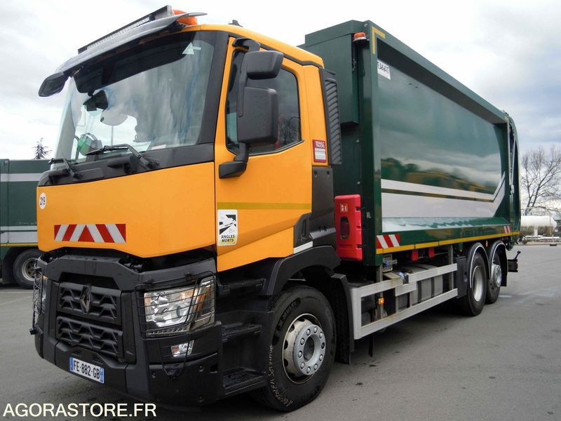 Renault 6x2 C + benne à chargement latéral Maxxum Robopac 23m3 - EXCELLENT ETAT - Refuse truck: picture 2 Renault 6x2 C + benne à chargement latéral Maxxum Robopac 23m3 - EXCELLENT ETAT - Refuse truck: picture 2