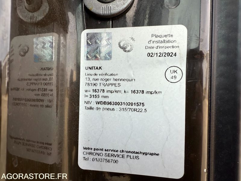 Truck Mercedes Antos 1824 caisson hayon dhollandia 3t - 193000km-2017: picture 14 Truck Mercedes Antos 1824 caisson hayon dhollandia 3t - 193000km-2017: picture 14