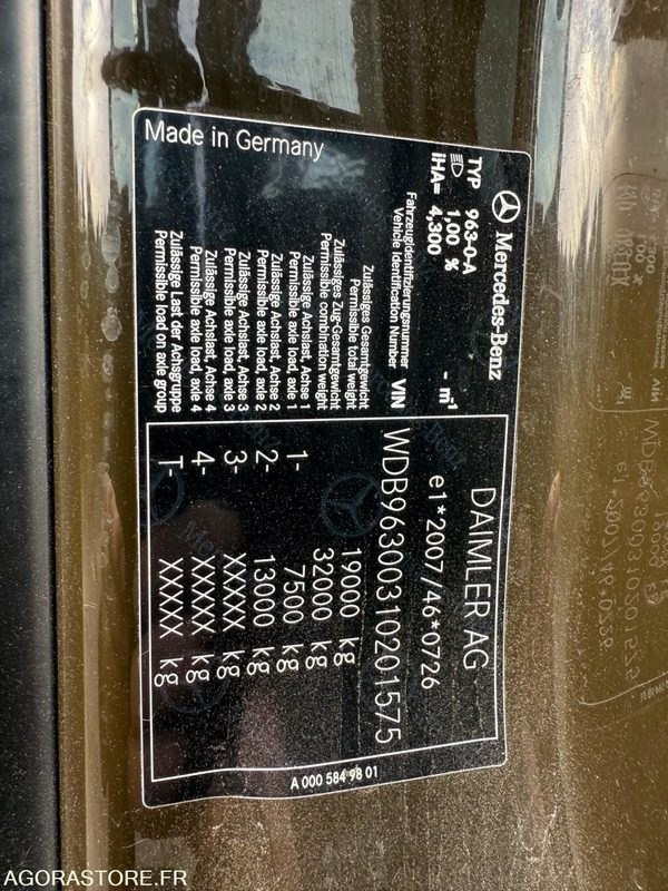 Truck Mercedes Antos 1824 caisson hayon dhollandia 3t - 193000km-2017: picture 15 Truck Mercedes Antos 1824 caisson hayon dhollandia 3t - 193000km-2017: picture 15