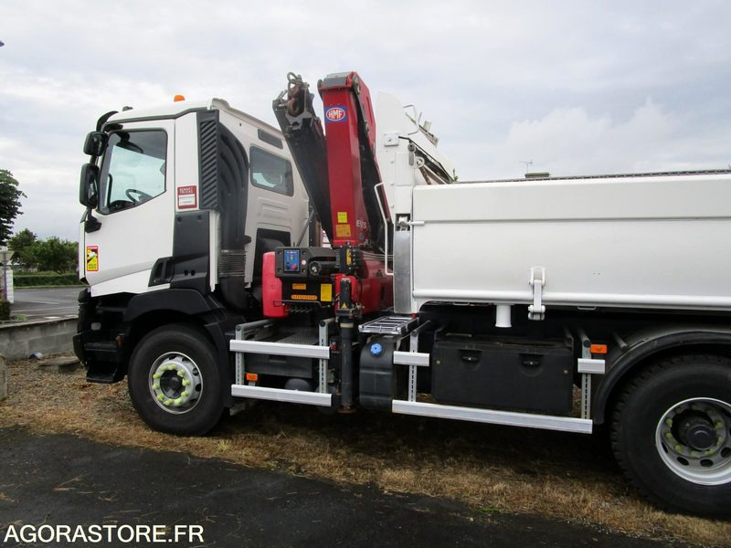 Porteur bibenne grue Renault C380 - 2015 - 320 000km - TRES BON ETAT - Truck: picture 5 Porteur bibenne grue Renault C380 - 2015 - 320 000km - TRES BON ETAT - Truck: picture 5