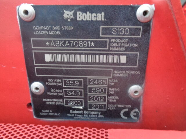 Skid steer loader Bobcat S130: picture 14