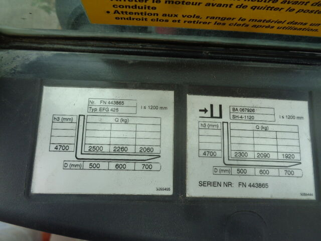 Forklift Jungheinrich EFG425: picture 10