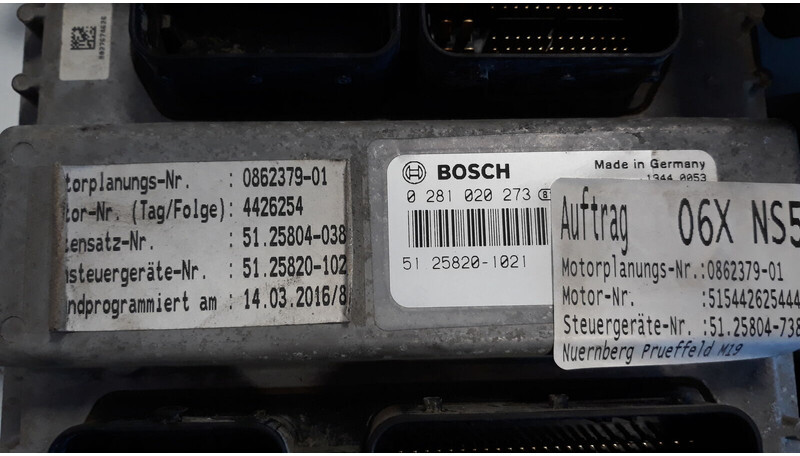 MAN D2676 EURO 6 ECU set , ignition with key - ECU for Truck: picture 4 MAN D2676 EURO 6 ECU set , ignition with key - ECU for Truck: picture 4