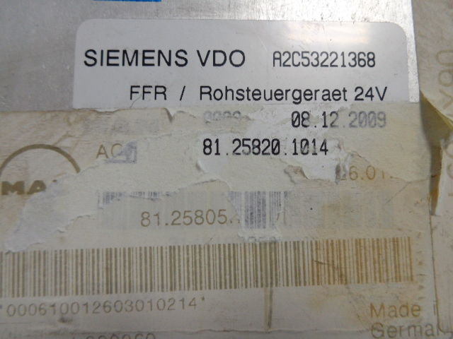 MAN TGX, FFR - ECU for Truck: picture 2 MAN TGX, FFR - ECU for Truck: picture 2