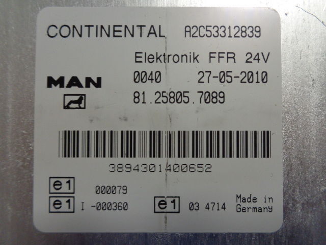 MAN elektronik FFR control unit - ECU for Truck: picture 2 MAN elektronik FFR control unit - ECU for Truck: picture 2