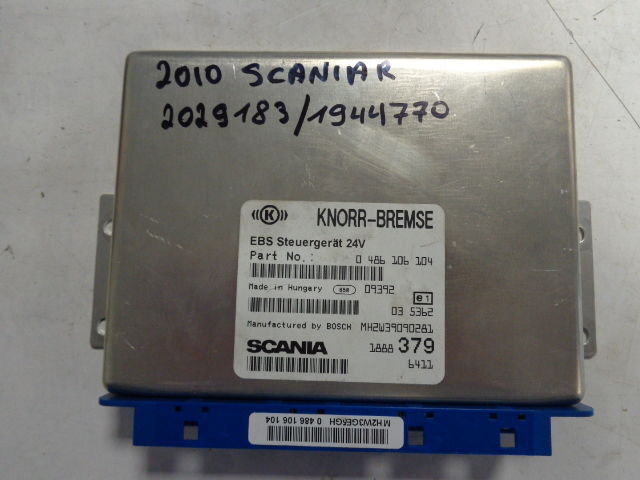 Scania R EBS control unit ECU "WORLDWIDE DELIVERY" - ECU for Truck: picture 1 Scania R EBS control unit ECU "WORLDWIDE DELIVERY" - ECU for Truck: picture 1