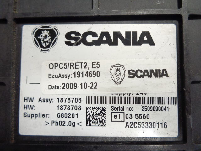 Scania R OPC5 / RET2 retarder control unit - ECU for Truck: picture 3 Scania R OPC5 / RET2 retarder control unit - ECU for Truck: picture 3