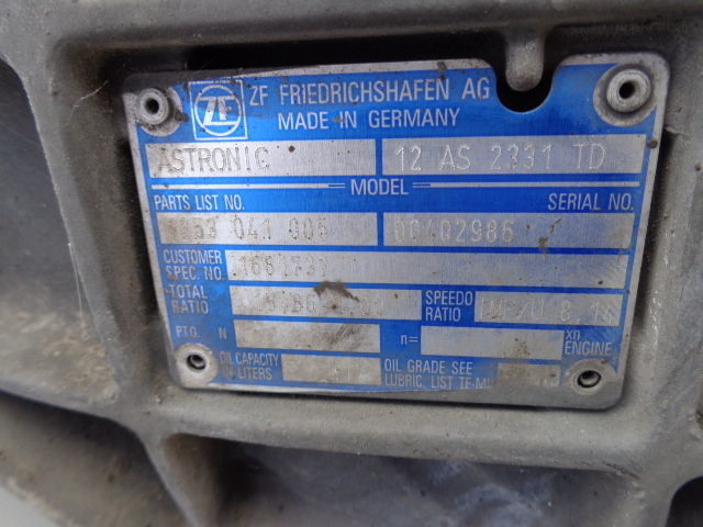 ZF gearbox 12AS2331TD 12AS2331 TD - Gearbox for Truck: picture 5 ZF gearbox 12AS2331TD 12AS2331 TD - Gearbox for Truck: picture 5