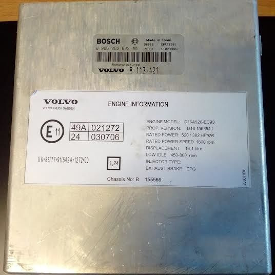 MAN BOSCH 0281001521. 0261200173 \ 020600009 1730575 MAN - ECU for Bus: picture 1 MAN BOSCH 0281001521. 0261200173 \ 020600009 1730575 MAN - ECU for Bus: picture 1