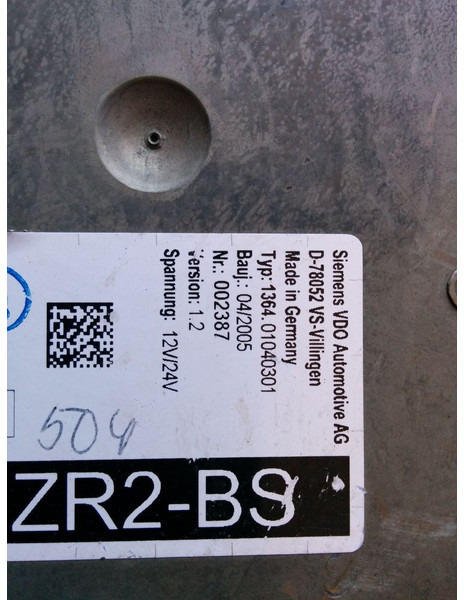 MAN ZR2-BS - VDO D78052 VS - ECU: picture 4 MAN ZR2-BS - VDO D78052 VS - ECU: picture 4