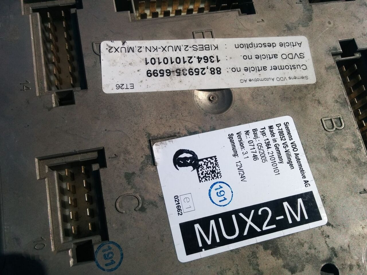 MAN ZR2-BS - VDO D78052 VS MAN CYTI - ECU for Bus: picture 3 MAN ZR2-BS - VDO D78052 VS MAN CYTI - ECU for Bus: picture 3