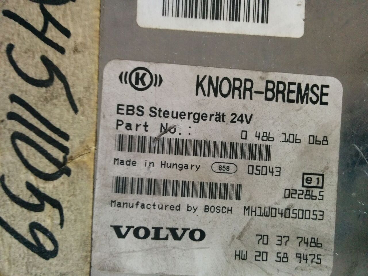 Scania KNORR-BREMSE 0486106021\. 0486106026\. 0486106028\. 0486106041\. MAN Volvo - ECU for Bus: picture 5 Scania KNORR-BREMSE 0486106021\. 0486106026\. 0486106028\. 0486106041\. MAN Volvo - ECU for Bus: picture 5