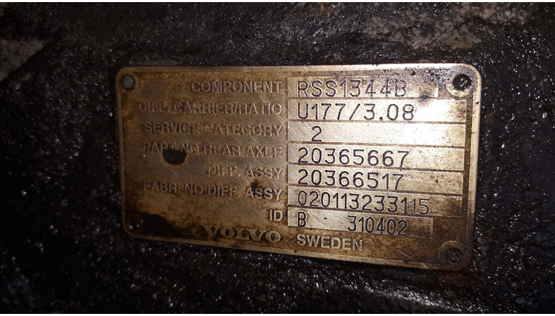 Volvo MS17X.- 2.85/ 3.08 .\5.29\ 5.63. - Differential gear: picture 3 Volvo MS17X.- 2.85/ 3.08 .\5.29\ 5.63. - Differential gear: picture 3