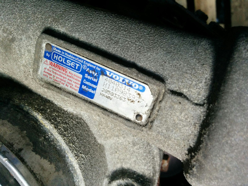 Volvo Вольво HOLSET HX40M . HX40G - Turbo: picture 5 Volvo Вольво HOLSET HX40M . HX40G - Turbo: picture 5