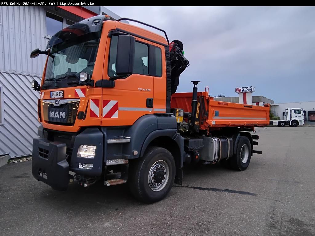 MAN TGS 18.500 4x4 BL  Palfinger, WiDi, Hydrodrive - Tipper: picture 1 MAN TGS 18.500 4x4 BL  Palfinger, WiDi, Hydrodrive - Tipper: picture 1