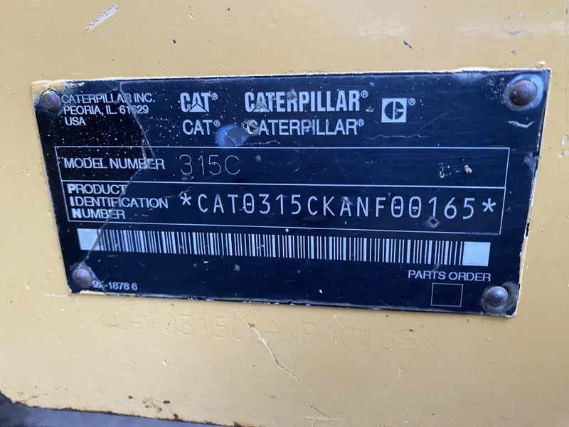 Crawler excavator Caterpillar CAT 315C 17136 HOURS: picture 7