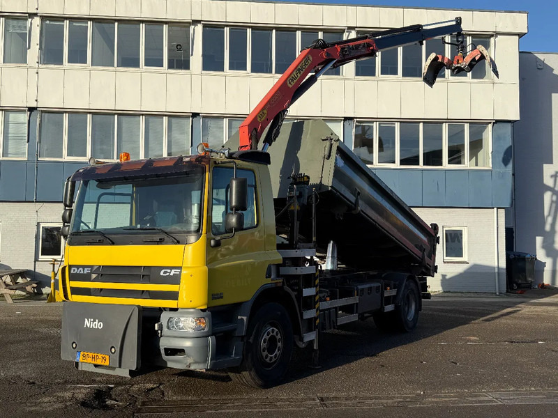 DAF CF 75.250 4X2 + PALFINGER PK10000 + 3-SIDE TIPPER 12 TON - Tipper, Crane truck: picture 1 DAF CF 75.250 4X2 + PALFINGER PK10000 + 3-SIDE TIPPER 12 TON - Tipper, Crane truck: picture 1