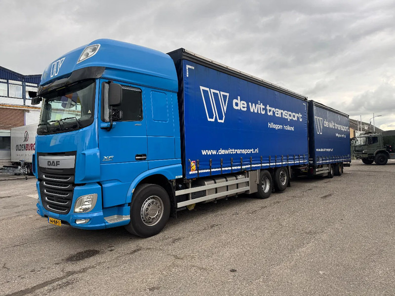 DAF XF 460 6X2 EURO 6 + HERTOGHS HANGER - Curtain side truck: picture 1 DAF XF 460 6X2 EURO 6 + HERTOGHS HANGER - Curtain side truck: picture 1