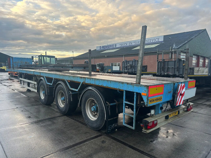 Dropside/ Flatbed semi-trailer EKW 3 AXLE STEERING, DUBBLE EXTENDABLE TILL 30 METER: picture 6