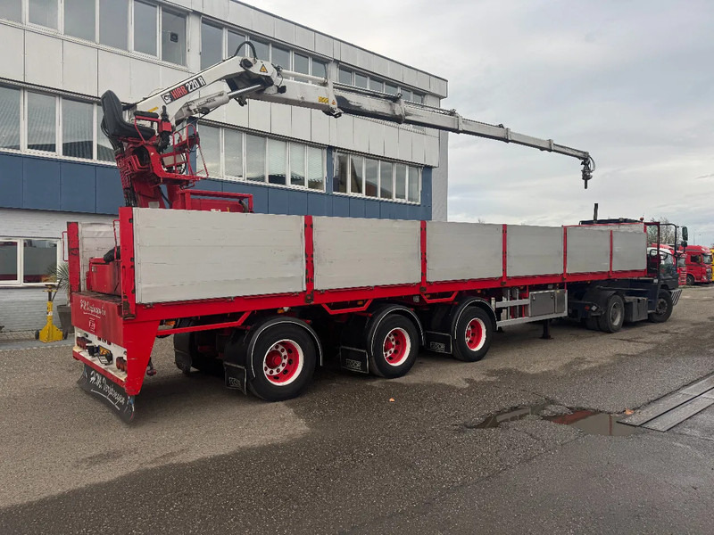 Floor FLO-17-30H2 + HIAB R220-F5 - Dropside/ Flatbed semi-trailer: picture 4 Floor FLO-17-30H2 + HIAB R220-F5 - Dropside/ Flatbed semi-trailer: picture 4