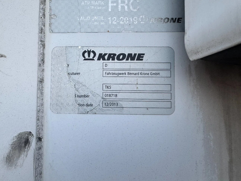 Refrigerated semi-trailer Krone SD THERMO KING SLX 200e + DHOLLANDIA 2000KG: picture 9
