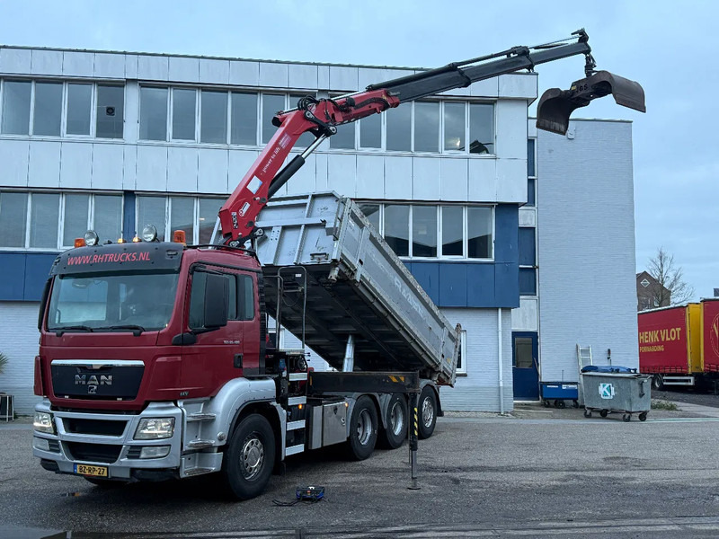 MAN TGS 35.480 8X4 + HMF 2420-K3 REMOTE + TIPPER - Tipper, Crane truck: picture 1 MAN TGS 35.480 8X4 + HMF 2420-K3 REMOTE + TIPPER - Tipper, Crane truck: picture 1