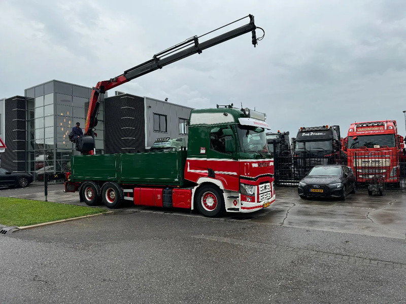 Renault T HIGH 520 6X2 EURO 6 + PALFINGER PK16002 ROTOR FUNCTION - Dropside/ Flatbed truck, Crane truck: picture 5 Renault T HIGH 520 6X2 EURO 6 + PALFINGER PK16002 ROTOR FUNCTION - Dropside/ Flatbed truck, Crane truck: picture 5