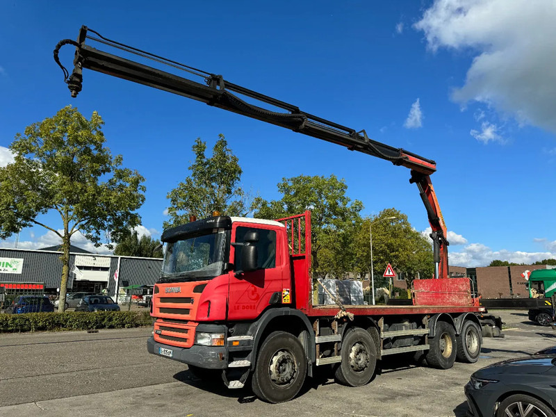 Scania P360 8X4 - EURO 5 + PALFINGER PK22002-EH + REMOTE - Dropside/ Flatbed truck, Crane truck: picture 1 Scania P360 8X4 - EURO 5 + PALFINGER PK22002-EH + REMOTE - Dropside/ Flatbed truck, Crane truck: picture 1