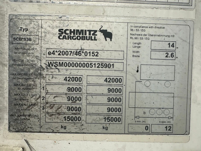 Refrigerated semi-trailer Schmitz Cargobull SCB*S3B THERMO KING SLX300E 3 AXLE: picture 8 Refrigerated semi-trailer Schmitz Cargobull SCB*S3B THERMO KING SLX300E 3 AXLE: picture 8