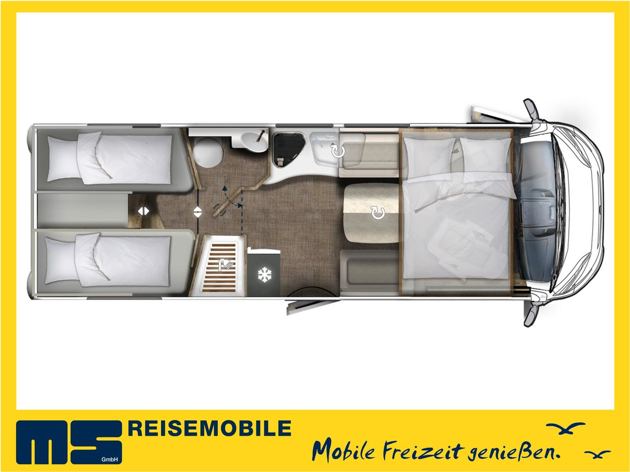 Eura Mobil INTEGRA LINE 720 EF / 180PS-9G 40H /EINZELBETTEN - Integrated motorhome: picture 2 Eura Mobil INTEGRA LINE 720 EF / 180PS-9G 40H /EINZELBETTEN - Integrated motorhome: picture 2