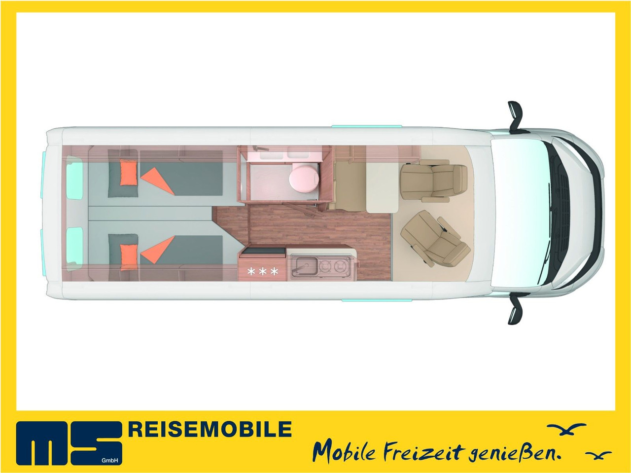 Weinsberg CARABUS 630 ME-EDITION FIRE /-2026-/EINZELBETTEN - Campervan: picture 2 Weinsberg CARABUS 630 ME-EDITION FIRE /-2026-/EINZELBETTEN - Campervan: picture 2