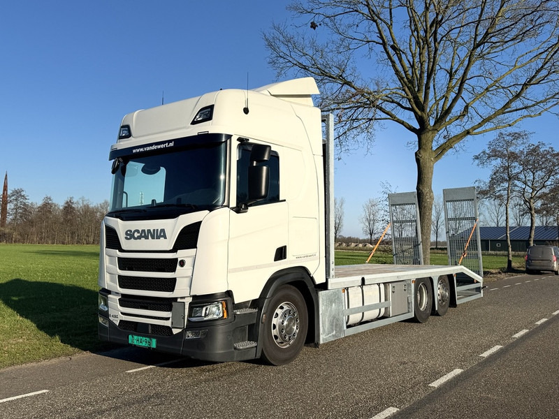 Scania R450 NGS 6X2 Machine Transporter / Oprij Vrachtwagen Euro 6 Automaat - Full Air - 2019 - Car transporter truck: picture 1 Scania R450 NGS 6X2 Machine Transporter / Oprij Vrachtwagen Euro 6 Automaat - Full Air - 2019 - Car transporter truck: picture 1
