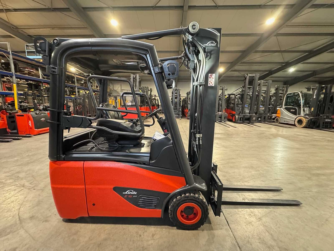 Forklift 2020 SERVICE + UVV 12/2026 LINDE E16 1,600KG TRIPLEX ELECTRIC FORKLIFT 13,047 HOURS: picture 6