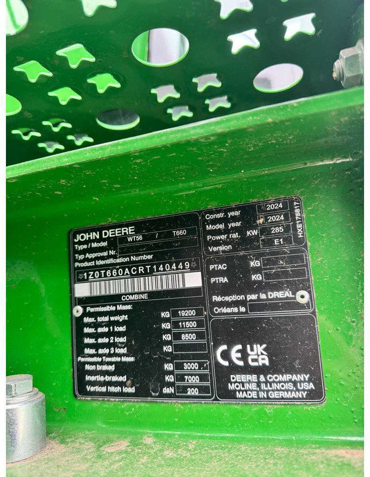 Combine harvester JOHN DEERE T660I: picture 14 Combine harvester JOHN DEERE T660I: picture 14
