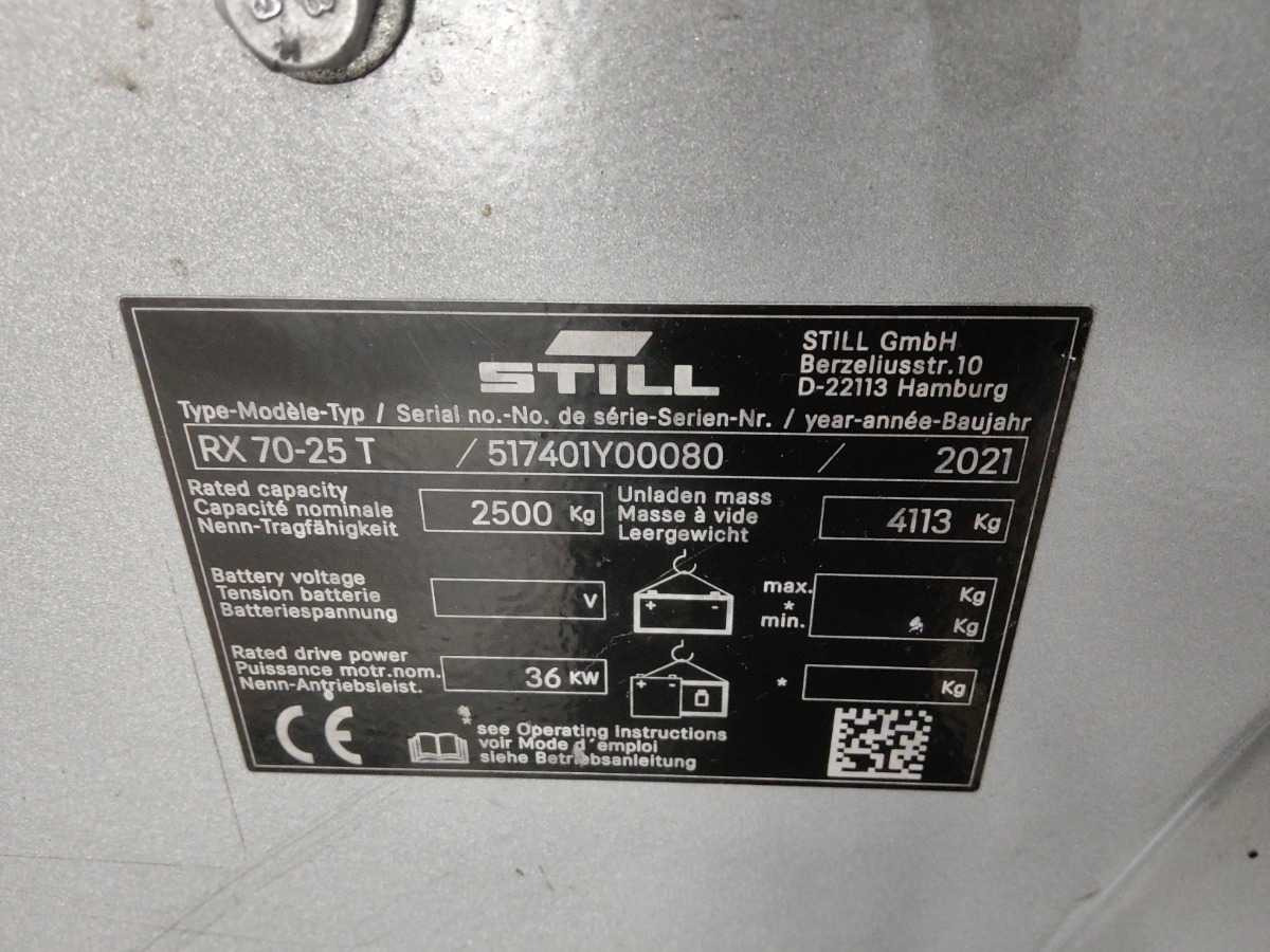 STILL RX70-25T 2021 FORKLIFT - Forklift: picture 2 STILL RX70-25T 2021 FORKLIFT - Forklift: picture 2