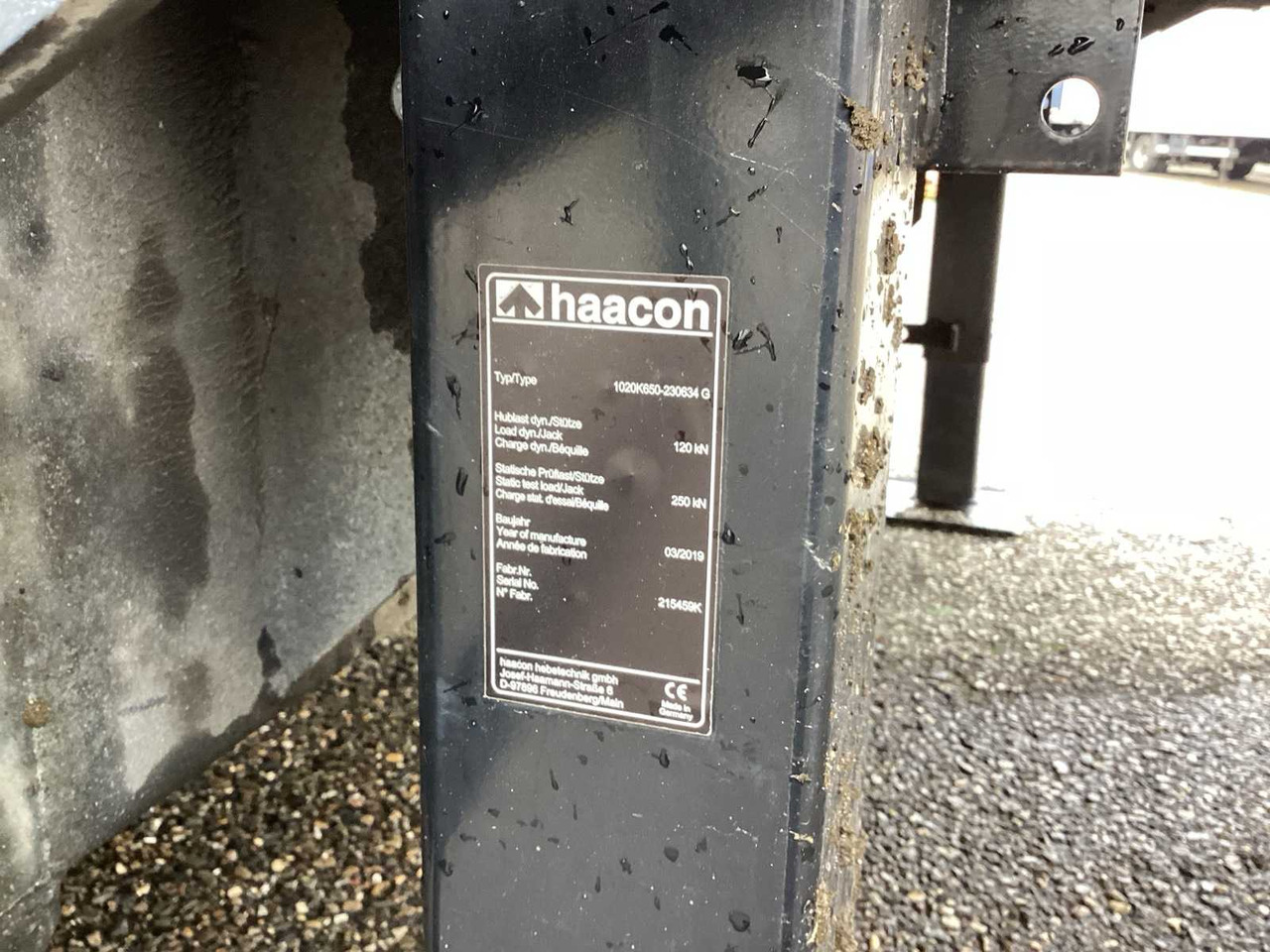 Semi-trailer 2000 VELDHUIZEN SEMI-TRAILER BE SEMI-TRAILER 5.6 TONNES: picture 10 Semi-trailer 2000 VELDHUIZEN SEMI-TRAILER BE SEMI-TRAILER 5.6 TONNES: picture 10