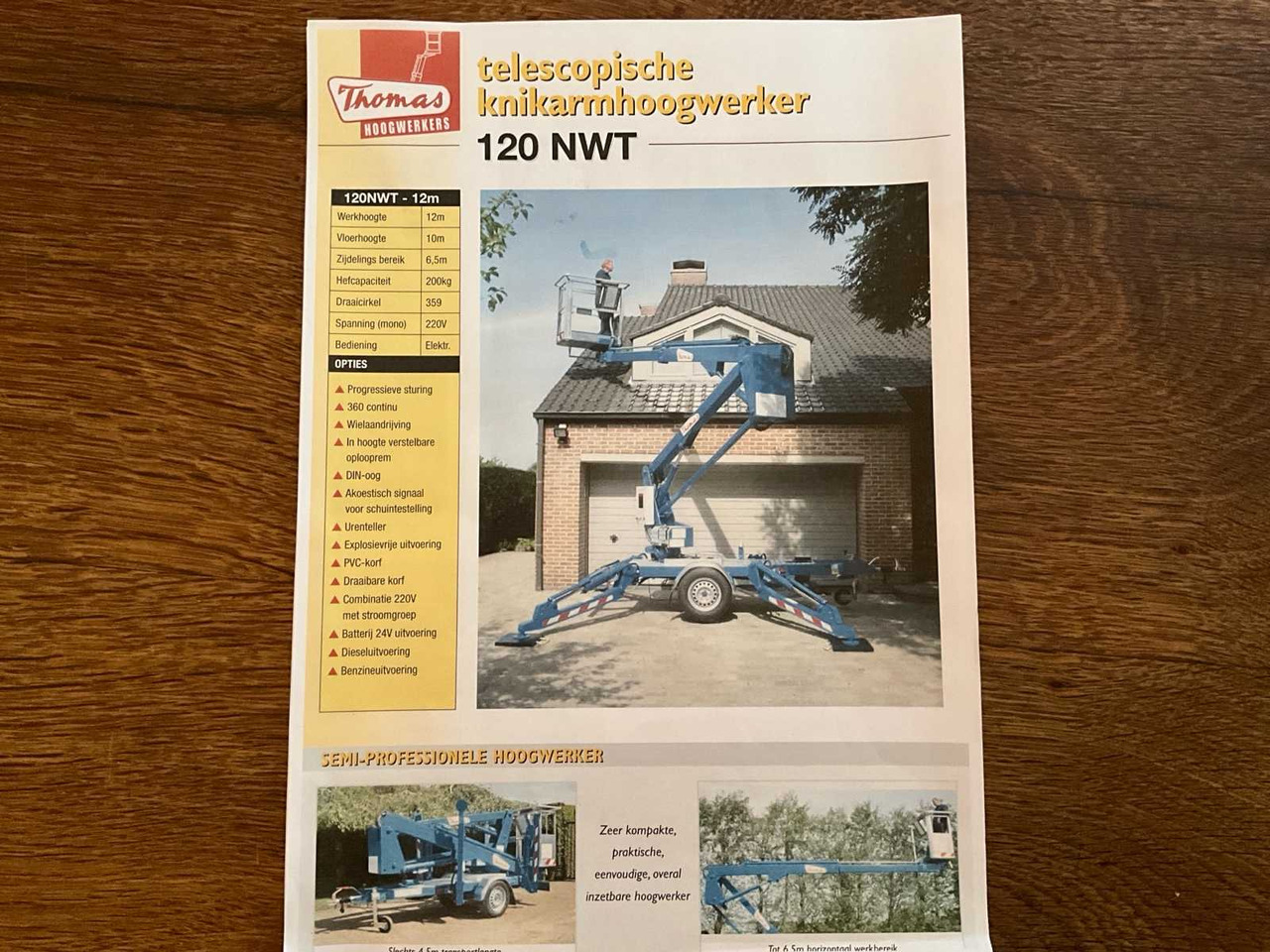 Aerial platform THOMAS 120 NWT - 12M AERIAL WORK PLATFORM: picture 33