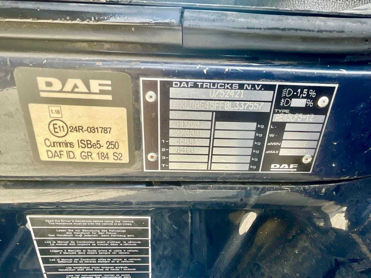 Truck 2007 DAF FA. LF45 TRUCK: picture 27