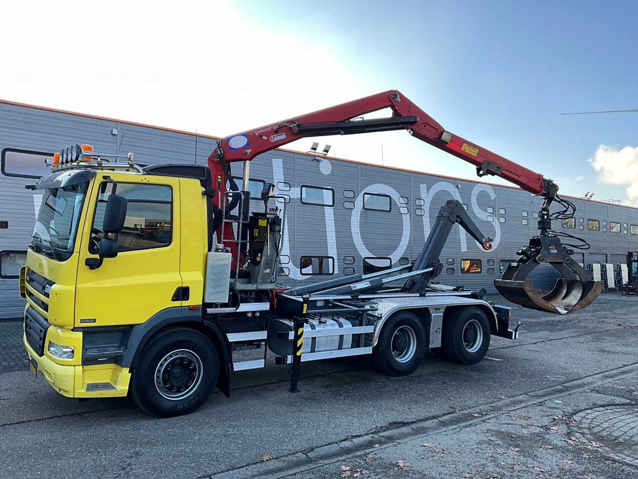 2012 GINAF X3232S 6X4 25T HOOK LIFT + HMF 1643 Z-CRANE TRUCK BZ-VG-55 - Truck: picture 2 2012 GINAF X3232S 6X4 25T HOOK LIFT + HMF 1643 Z-CRANE TRUCK BZ-VG-55 - Truck: picture 2