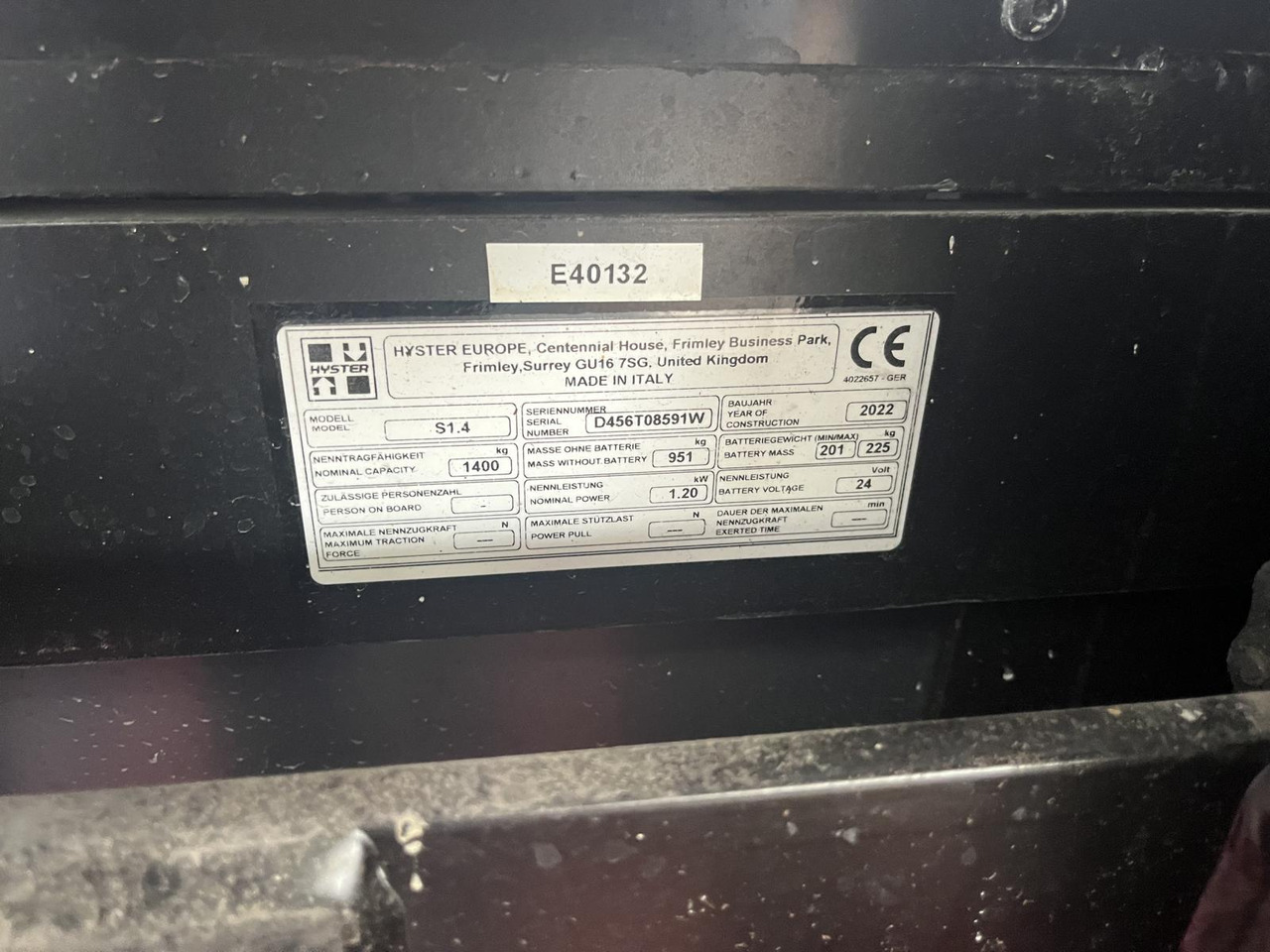 Hyster S1.4 - Stacker: picture 5 Hyster S1.4 - Stacker: picture 5