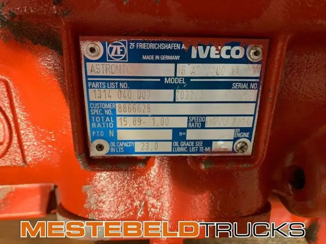 Iveco Versnellingsbak 16 AS 2200 IT - Gearbox and parts for Truck: picture 4 Iveco Versnellingsbak 16 AS 2200 IT - Gearbox and parts for Truck: picture 4