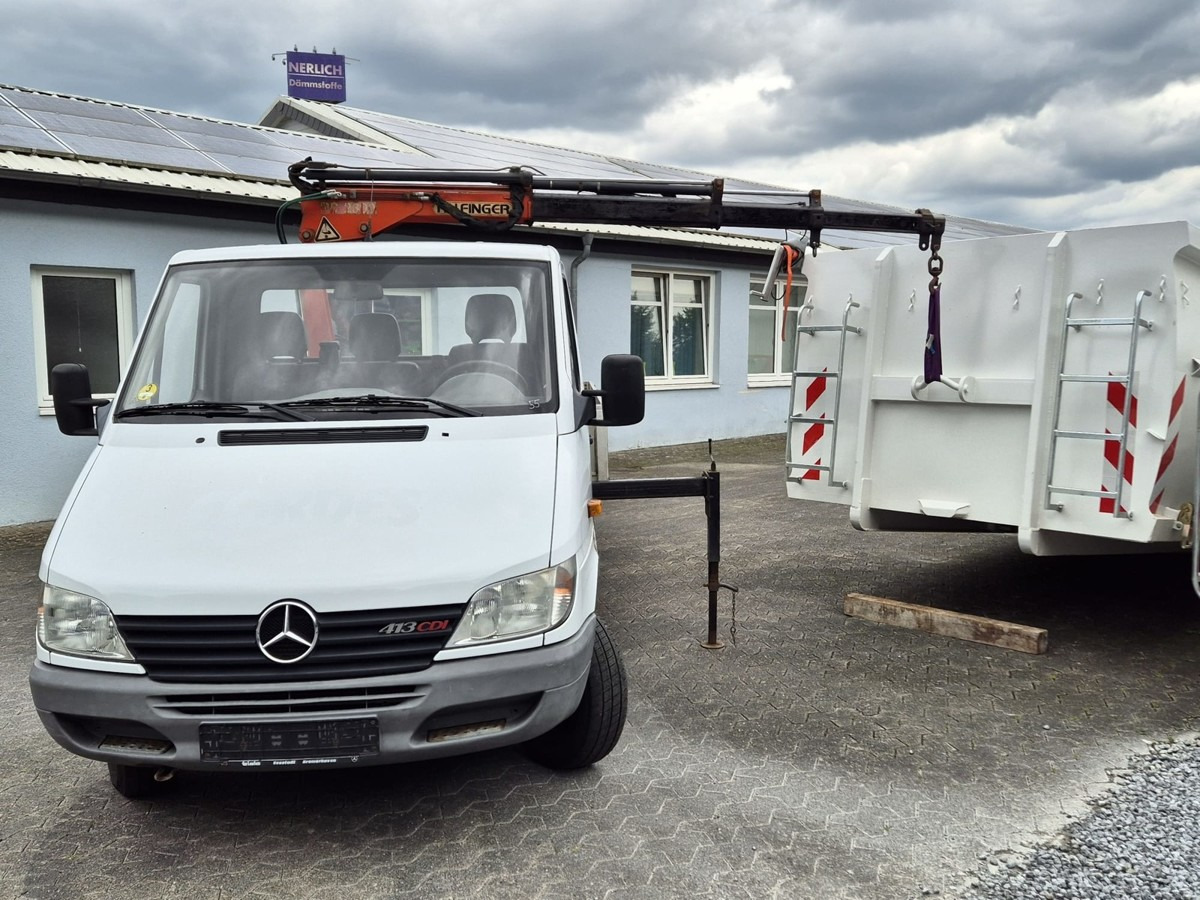 MERCEDES-BENZ Sprinter 413 313 Pritsche Kran Palfinger PC2300 - Open body delivery van: picture 2 MERCEDES-BENZ Sprinter 413 313 Pritsche Kran Palfinger PC2300 - Open body delivery van: picture 2