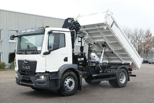 MAN 18.320 TGM BB, Kran Hiab X-Hiduo 138, Funk, AHK - Tipper: picture 4 MAN 18.320 TGM BB, Kran Hiab X-Hiduo 138, Funk, AHK - Tipper: picture 4