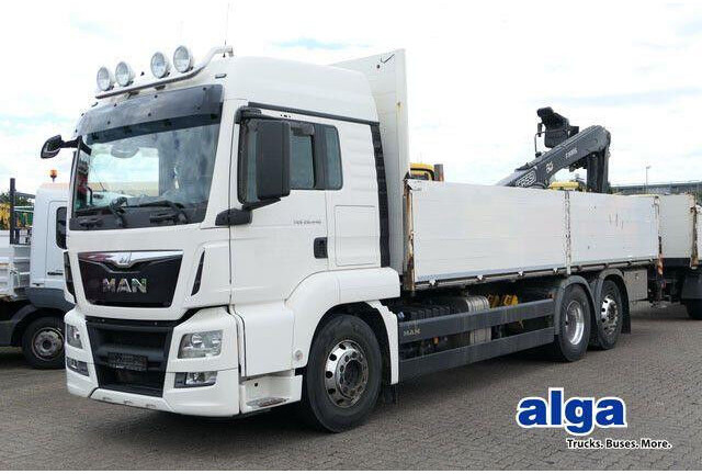 MAN 26.440 TGS LL 6x2, Kran Fassi F195AS.22, AHK, AC - Dropside/ Flatbed truck: picture 1 MAN 26.440 TGS LL 6x2, Kran Fassi F195AS.22, AHK, AC - Dropside/ Flatbed truck: picture 1