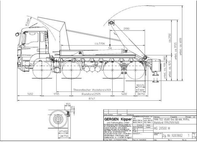 Cable system truck MAN 41.480 TGS 8x4, gr. Federpaket, 37tkm, 4-Achser: picture 16 Cable system truck MAN 41.480 TGS 8x4, gr. Federpaket, 37tkm, 4-Achser: picture 16
