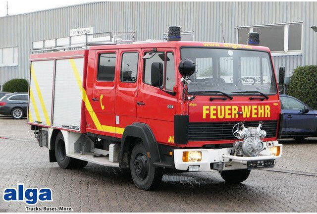 Mercedes-Benz 814 F 4x2, Pumpe, DOKA, Feuerwehr, 26tkm - Fire engine: picture 1 Mercedes-Benz 814 F 4x2, Pumpe, DOKA, Feuerwehr, 26tkm - Fire engine: picture 1