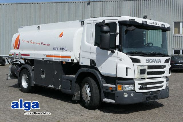 Scania P 400, 2 Kammern, 13m³, Oben- u. Untenbefüllung - Tanker truck: picture 1 Scania P 400, 2 Kammern, 13m³, Oben- u. Untenbefüllung - Tanker truck: picture 1