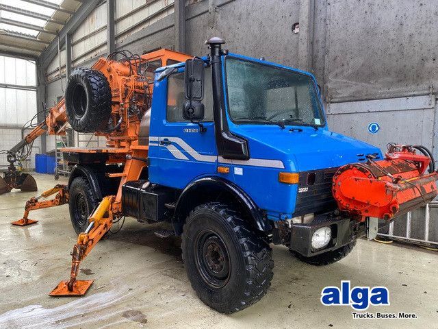 Unimog U 1450 4x4, Kran, Seilwinde - Crane truck, Crane truck: picture 1 Unimog U 1450 4x4, Kran, Seilwinde - Crane truck, Crane truck: picture 1