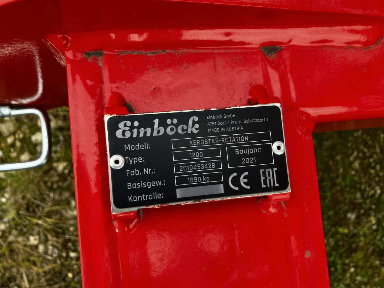 Einböck Aerostar 1200 Classic - Soil tillage equipment: picture 5 Einböck Aerostar 1200 Classic - Soil tillage equipment: picture 5